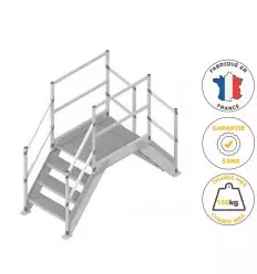 Saut de loup pour industrie en caillebotis acier