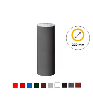 Borne urbaine tête inox brossé - les coloris