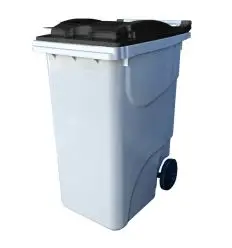 Conteneur Poubelle 360 litres avec couvercle noir