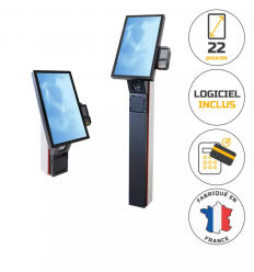 Borne de commande fast food avec logiciel pour comptoir