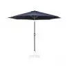 Parasol Rond professionnel 3 m bleu marine à manivelle