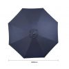 Dimensions parasol Rond professionnel 3 m bleu marine à manivelle