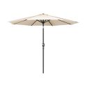 Photo : Parasol terrasse restaurant rond 3 m Crème - À manivelle