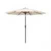 Parasol Rond professionnel 3 m crème à manivelle