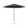 Parasol Rond professionnel 3 m noir à manivelle