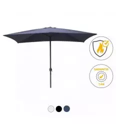 Parasol terrasse restaurant rectangulaire 3 x 2 m