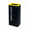 Corbeille de tri sélectif avec sticker "Emballages"