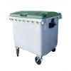 Bac poubelle 1100 litres couvercle vert