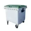 Bac poubelle 1100 litres couvercle vert