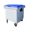Bac poubelle 1100 litres couvercle bleu