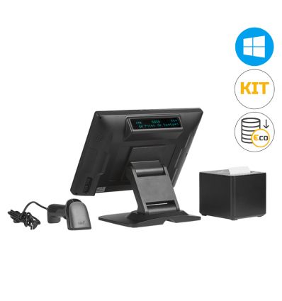 Pack Caisse Enregistreuse Tactile avec Imprimante et Douchette Scan