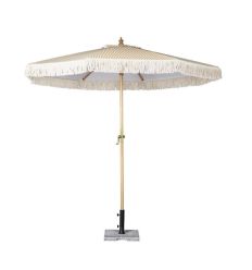 Parasol rond à rayures 2,5 m