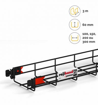 Chemin de câble noir
