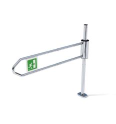 Portillon magasin extensible signalétique issue de secours à ouverture droite