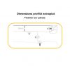 Dimensions profilé extraplat