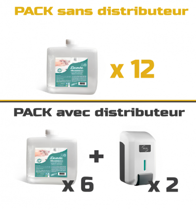 Recharge savon désinfectant avec ou sans distributeur