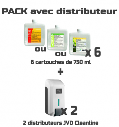 Recharge savon mousse avec distributeur cartouche