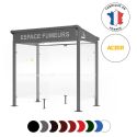 Photo : Abri fumeur premium Gris Procity - 2,5 m - Sans