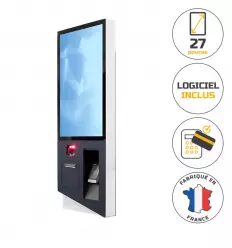 Borne de commande fast food murale avec logiciel