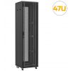 Vue globale de la baie de brassage 19 pouces 47U