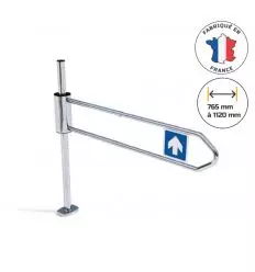 Portillon magasin d'accès à ouverture manuelle