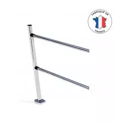 Poteau de guidage chromé pour barre de guidage