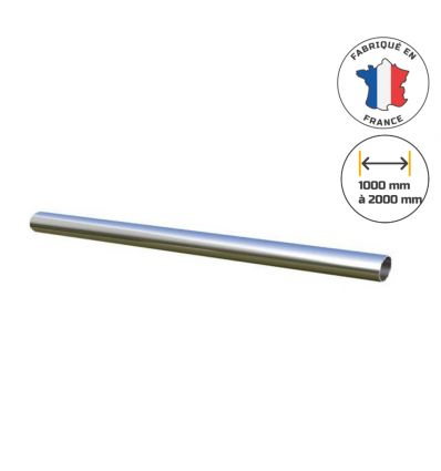 Barre de guidage acier chromé pour poteau de guidage