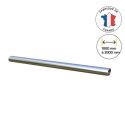 Photo : Barre de guidage horizontale chromé pour poteau de guidage 1000 mm - Barre de guidage + 2 manchons
