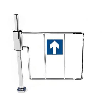 Portillon barrière magasin à barreaux ouverture gauche