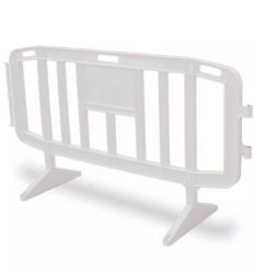 Barrière vauban en polypropylène 198 cm blanc