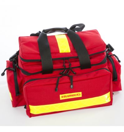 Sac d'urgence médical couleur rouge