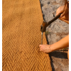 Fixation du tapis d'accès plage en fibre de coco