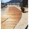 Chemin d'accès plage en bois