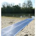 Photo : Tapis PMR plage en polyester 1 m - Bleu - 5 m