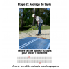 Ancrage du tapis PMR plage en polyester