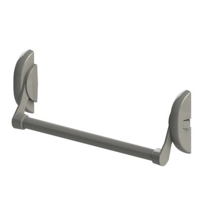 Barre horizontale antipanique 1 point gris