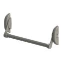 Photo : Barre antipanique 1 point Gris RAL 9006 - Modèle 1 - Barre horizontale