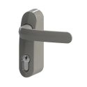 Photo : Module extérieur barre anti panique Gris RAL 9006 - Béquille