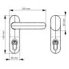 Dimensions module extérieur anti panique