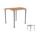 Photo : Pergola urbaine modulable Pergola initiale sur 4 pieds - Gris Procity