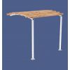 Pergola urbaine extension latérale 2 pieds Blanc RAL 9010