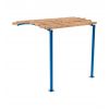 Pergola urbaine extension latérale 2 pieds Bleu RAL 5010