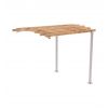 Pergola urbaine extension frontale 2 pieds Gris clair RAL 7044