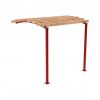  Pergola urbaine extension latérale 2 pieds Rouge pourpre RAL 3004