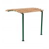 Pergola urbaine extension latérale 2 pieds Vert RAL 6005