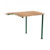 Pergola urbaine extension frontale 2 pieds Vert RAL 6005
