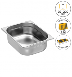Bac gastronorme gn 1/2 en inox