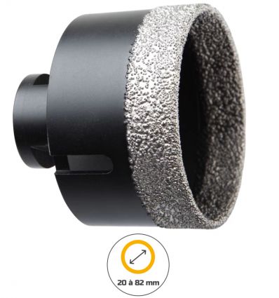 Couronne diamantée pour carrelage​