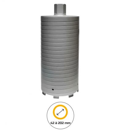 Couronne a sec​ micro percussion de 42 à 202 mm