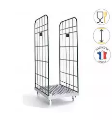 Chariot Roll 2 Côtés avec socle PEHD